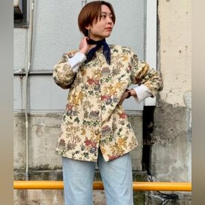 ERIN LONDON Women's Chinese Brocade Jacket Embroidered Tapestry